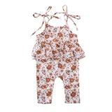6M-24M   Newborn Toddler Baby Girl Clothes Ruffle Romper Jumpsuit Floral Outfit Summer