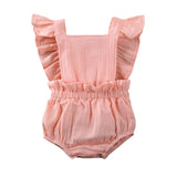 2020 New Fashion  Newborn Infant Baby Girl Lace Ruffles Out Romper Jumpsuit Sunsuit Outfit Clothes