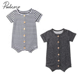 2018 Brand New Newborn Toddler Infant Baby Boys Girl Casual Romper Jumpsuit Cotton Short Sleeve Clothes Summer Sunsuit Outfits