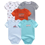 2020 Baby Rompers 5-pack infantil Jumpsuit Boy&girls clothes Summer High quality Striped newborn ropa bebe Clothing Costume