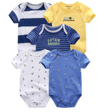2020 Baby Rompers 5-pack infantil Jumpsuit Boy&girls clothes Summer High quality Striped newborn ropa bebe Clothing Costume