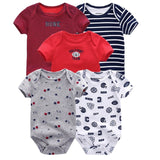 2020 Baby Rompers 5-pack infantil Jumpsuit Boy&girls clothes Summer High quality Striped newborn ropa bebe Clothing Costume