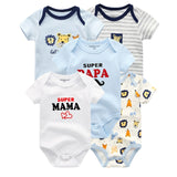 2020 Baby Rompers 5-pack infantil Jumpsuit Boy&girls clothes Summer High quality Striped newborn ropa bebe Clothing Costume