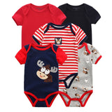 2020 Baby Rompers 5-pack infantil Jumpsuit Boy&girls clothes Summer High quality Striped newborn ropa bebe Clothing Costume