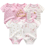 2020 Baby Rompers 5-pack infantil Jumpsuit Boy&girls clothes Summer High quality Striped newborn ropa bebe Clothing Costume