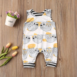 Baby Clothing Newborn Infant Baby Boys Girls Whale Romper Sleeveless Jumpsuit Outfit Clothes