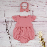 Autumn Baby Girl Clothes Cotton Long Sleeve Baby Romper For New Born Winter Boutiques Linen Playsuit Photo Props Infant Outfit