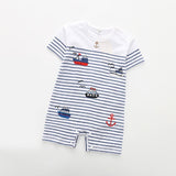 Baby Rompers Summer Style Powered Baby Boy Girl Clothing Newborn Infant giraffe Short Sleeve Clothes 3-6-9-12-18 Months