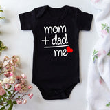 8 COLORS Newborn Toddler Baby Boy Girl Dad +Mom Outfit Costume Romper short sleeve Clothes Baby girl roupa de bebe 0-24M