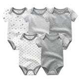 2020 Baby Rompers 5-pack infantil Jumpsuit Boy&girls clothes Summer High quality Striped newborn ropa bebe Clothing Costume