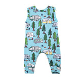 Newborn Baby Girl Boy Clothing Romper Sleeveless Jumpsuit Playsuit Cute Cotton Clothes Baby Boys Rompers Outfit 0-24